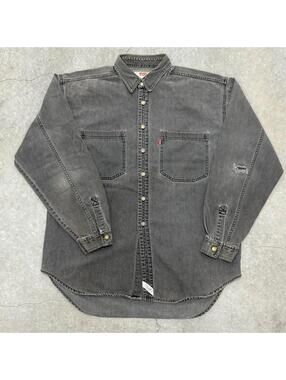 VNTG Levi’s Black Denim Long Sleeve Shirt